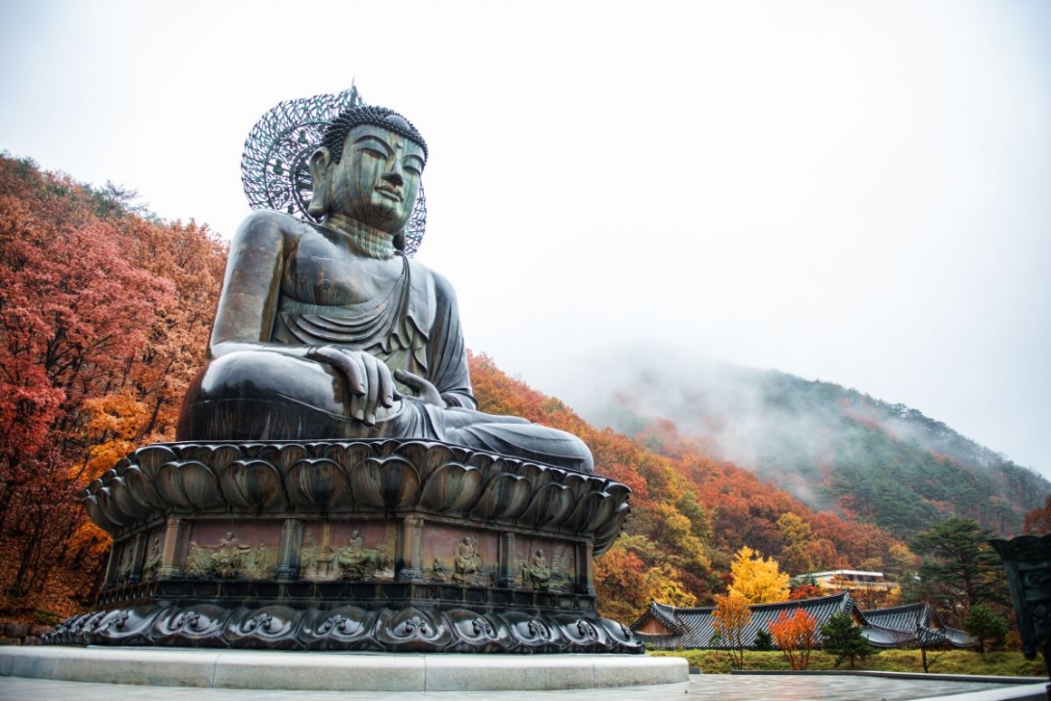 韓國雪嶽山新興寺楓葉